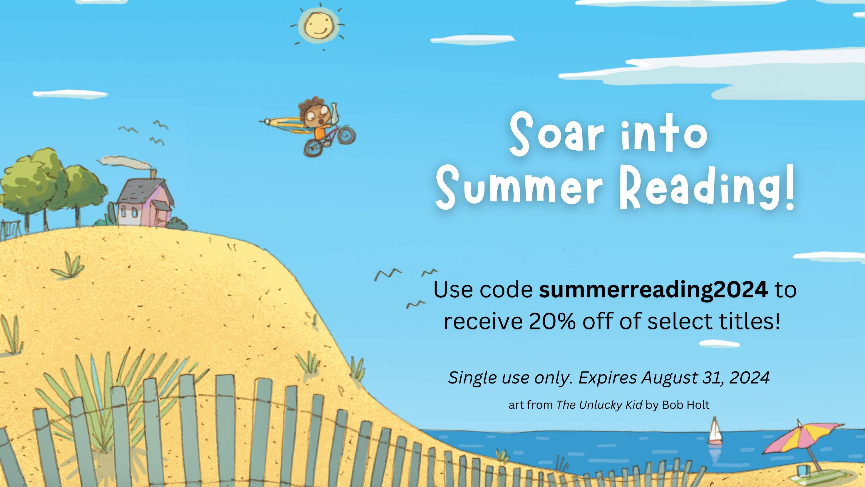 Soar into Summer Reading! Use code summerreading2024 to receive 20% off of select titles! Single use only. Expires August 31, 2024. 
