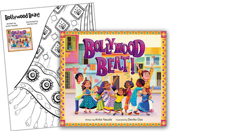 Bollywood Beat! Colouring Page
